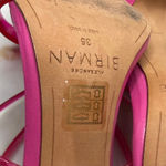 Alexandre Birman  Joanna Sandal Womens 5 Pink Leather PVC Mules Barbiecore Chic Photo 14