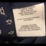 Joie -  Dark Navy Blue Alithea Floral Asymmetrical Silk Midi Dress Size Sma… Photo 5