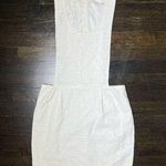 ZARA  White Textured Back Zip Dress Photo 0