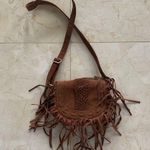 Street Level  Brown Fringe Like Leather Purse Photo 0