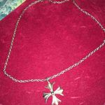 90s vintage cross necklace Silver Photo 0