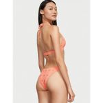 Victoria's Secret NWT  Lip Smacker Coral Essential Halter Bikini Top Size Large Photo 12