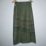 J.Crew  UK Shawl Natural Minimalist Green Arm Holes Wrap Photo 1