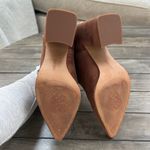 Vince Camuto Brown Ankle Boots with Chunky Heel and V-Cutouts Photo 6