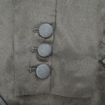 Free People Black Tencel Linen Blend Single Button Blazer Jacket Size Medium Photo 4