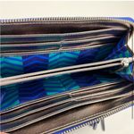 Stella & Dot  Zip Around Wallet Navy Blue Photo 2