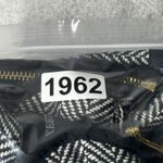 Merokeety Jacket Womens Small Black White Herringbone Vest Casual Neutral Preppy Photo 6