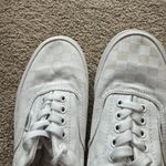 Vans White & Gray Checkerboard Shoes Lace Up Low Tops Women's Size 9.5 Photo 6