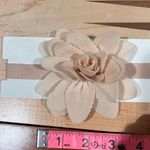 Cream beige coquette cottagecore flower choker unique textured necklace Photo 2