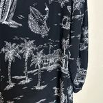 No. 21 aloha Tropical Beach Print Mini Dress Size Medium Black Photo 6