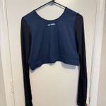 Ivy Park  Blue Black Active wear Top Size XL Photo 3