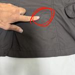 M0851 Brown Deep Purple Lightweight 2 Button Crinkled Short Blazer XS Photo 10