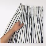 Kate Spade Broome Street Pleated Striped Knee Length Skirt Size 2 White Photo 6