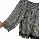 Hazel Haze off shoulder lace bottom blk/white top Black Size M Photo 1