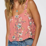 O'Neill Pink Floral Tank Top Size Medium Photo 0