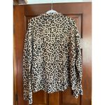 Kensie JEANS FRENCH TERRY RAW EDGE BUTTON DOWN JACKET LARGE Photo 5