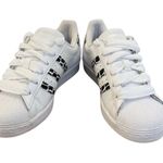 Adidas  Superstar Women’s S6 White Black Croc Pattern Classic Shell Toe Sneakers Photo 9