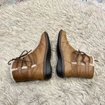 UGG  Caspia 1932 Tan Leather Lace Up Ankle Sheepskin Warm Boots Womens Sz 8 Photo 5