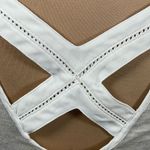 Naked Zebra Crossed Back Tank Top Lightweight Oatmeal Cream Size S Small Photo 4