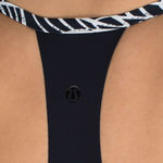 Lululemon  Shanti Surf Sport Bikini Top in Pretty Palm Black Angel Wing / Black Photo 8