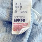 Topshop  Moto Zip Front‎ Denim Mini Skirt Size 4 Photo 6