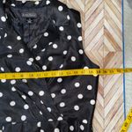 Jessica Howard  Black White Polka Dot Dress‎ Sleeveless Tie Waist Women 12 Retro Photo 8