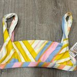 Billabong MULTI Break Of Dawn Tank Pastel Striped Bikini Top Size M NWT Photo 0