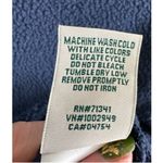 L.L.Bean  Navy Blue Mock Neck Fleece Pullover Hand-Warming Pouch Size XS Photo 5