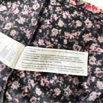 Hollister  Velvet Red and Black Floral Skirt Photo 5