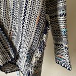 Lucky Brand Pottery super cute fringe multi color Aztec cardigan Photo 5