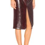 NWT Atoir Self Defined Skirt in Burgundy Python Size 4 Photo 1