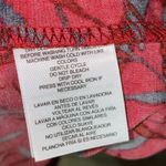 Evan Picone Black Label Red Black Floral Gathered Waist Long Sleeve Dress Sz XL Photo 10