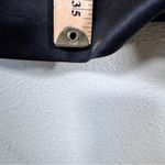 Ted Baker  Black Satin Gold Glitter Lace Mini Dress Womens M Formal Long Sleeve Photo 3