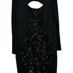 Lane Bryant Black Sequin Front Cut Out Knee Length Dress Size 18 Photo 0