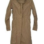 Diane Von Furstenberg  Sporti Nylon Trench Jacket Coat Camel Beige Photo 0