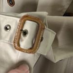 Banana Republic  Trench Coat‎ Medium Tall Double Breasted Belted Classic Photo 14