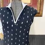 San Soleil Sleeveless 1/4 Zip Mock Neck UV 50 Dress ~ Size XS ππ Black Photo 1