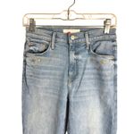 MOTHER Denim Jeans Women Light Wash Star Embellished Straight Leg Blue Size 25 Photo 13