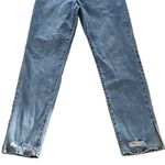NWT No Boundaries Juniors Size 9 Super High Rise Straight Leg Split Hem Jeans Blue Photo 4