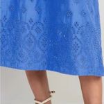 Old Navy Fit & Flare Eyelet-Embroidered Smocked Maxi Cami Dress NEW Size Large Photo 3