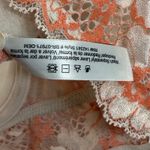 Adore Me  34B Lace‎ Floral Longline Bra Beige Peach Orange Adjustable Straps Photo 5
