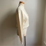 Vintage Bogner Ivory Wool Sweater Embroidered Monogram Mock Neck Cream Ski Large White Photo 4