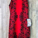B Darlin B. Darlin Size 7/8 Red Black Halter Racerback Sleeveless Dress w/Back Zipper Photo 1