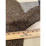 Betty Barclay Women’s Cardigan Ruffle Trim Brown Gray Knit Tweed Button Front Size M Photo 7