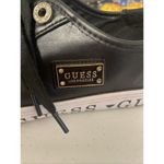 Guess Black Leather Low-Top Sneakers with Gold Accents Casual Fashion Shoes 7.5 Photo 12
