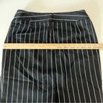 Armani Collezioni  Women Pencil Skirt 100% Wool Size 8 Black Pinstripe Italy Made Photo 5