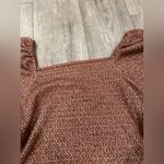 Madewell  Geometric Brown Blouse Photo 9