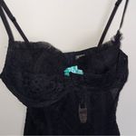 Victoria's Secret NWT  Sexy Little Things Lace Corset Bustier Teddy Teal Size 34C Photo 4