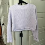 Bershka Chunky Knit Chenille Boxy Sweater in Lilac in Small Photo 1