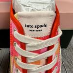 Kate Spade NEW  Tennison Pink Madras Plaid Fashion Sneakers Shoes Lace-Up 9 Photo 2